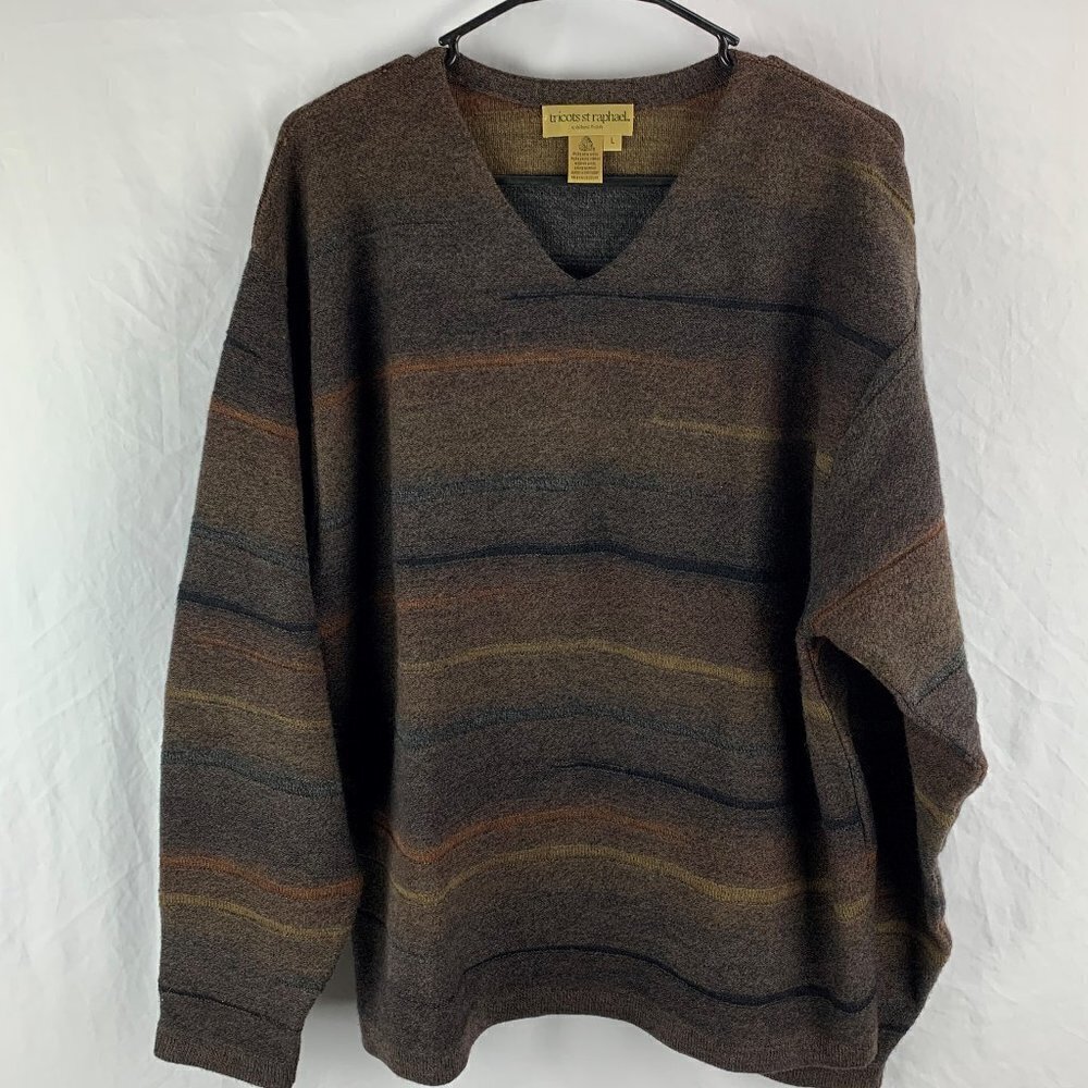 Tricots St Raphael Women Sweater 100% Wool Size L